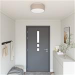 vidaXL Plafonnière Taupe 38 x 13.5 cm Stof