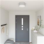 vidaXL Plafonnière Grijs 30 x 13.5 cm Stof