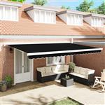 vidaXL Luifel Vervangstof voor 5x3.5 m Frame Zwart