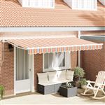 vidaXL Luifel Vervangende Stof voor 4x2 m Frame Multicolor Streep