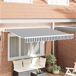 vidaXL Luifel vervangstof voor 3.5x2 m frame Anthraciet en Wit