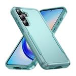 Samsung Galaxy S21 FE Armor Hoesje - Militaire Kwaliteit PC + TPU Cover - Groen