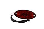 Aspöck Breedtelicht Aspöck Flatpoint II LED Rood DC kabel 500mm