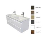 Onderkast Sanicare Q7 Twee Soft-Closing Laden 121x46 cm Belluno-Eiken