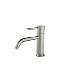 Wastafelmengkraan Opbouw BWS Uitloop 6.5 cm 1-hendel Geborsteld Staal