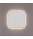 Toiletspiegel Hipp Design SPM T06 Rechthoek 35x35 cm Met Afgeronde Hoeken En Verlichting Messing