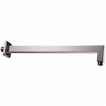 Wiesbaden luxe douche-arm vierkant muurbev.40cm chroom
