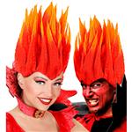 Halloween Pruik Oranje Diablo