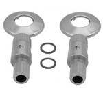 Set afsluitbare s-kopp. 1/2x3/4+rozet chroom