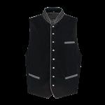 Oktoberfest Vest Zwart Trachtenweste Jaquard
