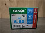 Spax RVS 6x80mm