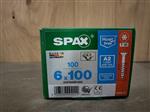 Spax RVS 6x100mm