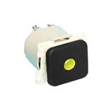 Presto Wipschakelaar met Lampje Inbouw Zwart S-10.000