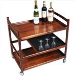 Theewagen dranken trolley 3 niveaus Palissander ca 1960 door Henning Korch voor CFC Silkenborg (No.3