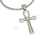 Ankh hanger - Zilverkleurig  4,3 cm - Snake