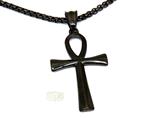 Ankh hanger - zwart  4,3 cm - Snake