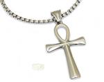 Ankh hanger - Zilverkleurig  4,3 cm - Snake