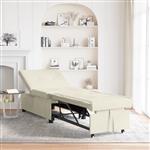 vidaXL 3-in-1 Uittrekbaar Sofa Bed in Crème Velours
