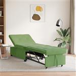 vidaXL 3-in-1 Sofa Bed Uitklapbaar Lichtgroen Velours