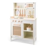 Speelkeuken Rotan - met accessoires Wit