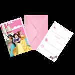 Disney Prinsessen Uitnodigingen Papier 6st