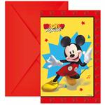 Mickey Jump Into Fun Fsc Invitations & Envelopes 6St