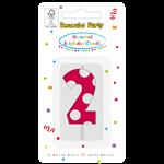 2 Jaar Kaars Roze