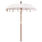 vidaXL Balinese Parasol Crème (180-190) x 260 cm