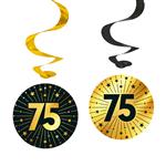 75 Jaar Hangdecoratie 4st