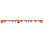 Mickey Jump Into Fun Fsc “Happy Birthday” Die Cut Paper Banner 1St