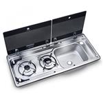 Dometic Kookplaat 2-Pits met Spoelbak Rechts MO9722R