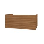 Onderkast BWS Elite 120x45x50 cm Met Horizontaal Reliëf Walnoot