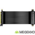 Akasa RISER BLACK X2, Premium PCIe 3.0 x 16 Riser cable,20CM 180 PCIe 3.0 x16 Female 180 PCIe 3.
