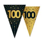 Bunting 10m - 2-side print - flagsize 20x30cm - '100' Golden Celebrations
