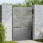 vidaXL Tuinpoort met slot Zwart 85 x 150 cm Poedergecoat staal