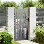vidaXL Tuinpoort met slot Zwart 85 x 200 cm Poedergecoat staal