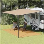 vidaXL Tenttapijt 300x500 cm HDPE zandkleurig