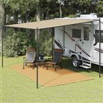 vidaXL Tenttapijt 250x400 cm HDPE zandkleurig