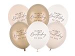 Happy Birthday Ballonnen Nude 30cm 6st