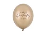 Happy Birthday Ballonnen Goud 30cm 6st