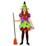 Halloween Jurk Gekleurd Meisje Heks