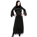 Halloween Jurk Zwart Dames Mortisia Lang