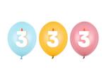 3 Jaar Ballonnen 30cm 50st