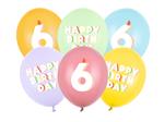 6 Jaar Ballonnen 30cm 6st