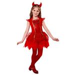 Halloween Jurk Meisje Duivel 2 delig