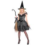 Halloween Kostuum Zwart Dames Heks 2 delig