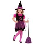 Halloween Kostuum Roze Meisje Heks