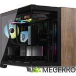 Corsair CC-9011286-WW computerbehuizing Midi Tower Zwart, Walnoot