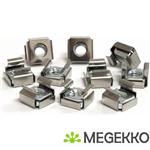 StarTech.com 50 Stuks M6 Plaatmoeren voor Serverrack