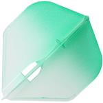 L-style Two Tone Flights L1 Clear Green